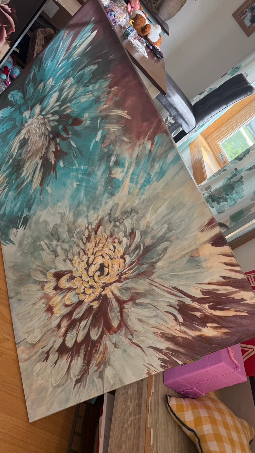 Abstract Floral Canvas Wall Art check more pictures - photo 5