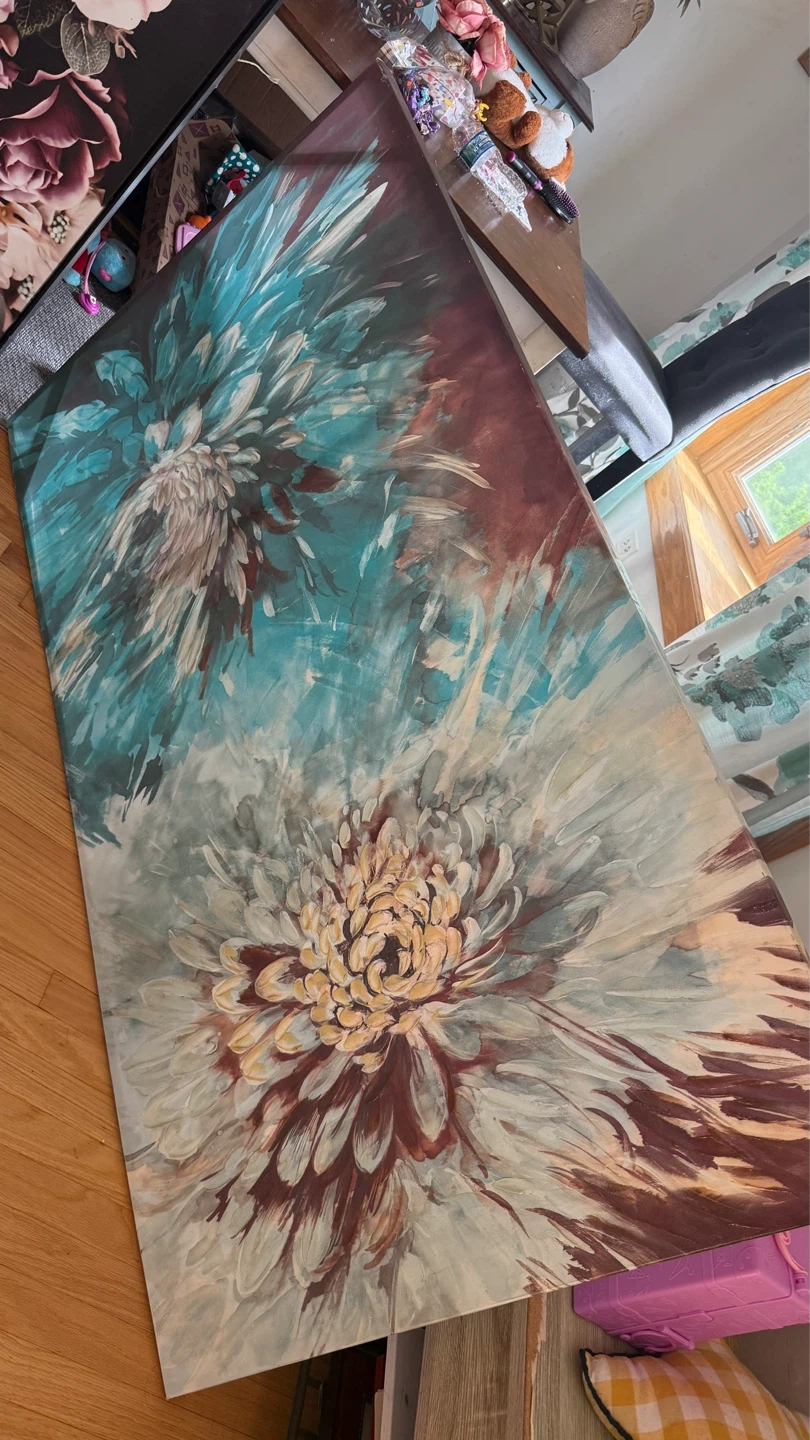 Abstract Floral Canvas Wall Art check more pictures - photo 2