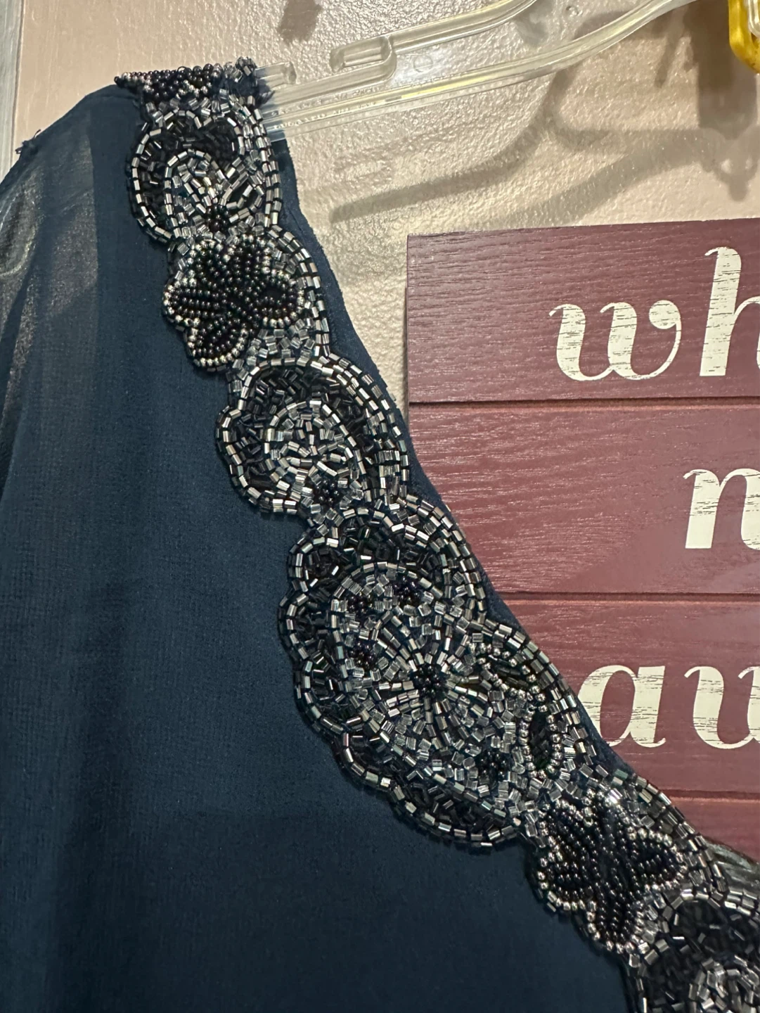 J Kara Navy Blue Embellished Dress - photo 4