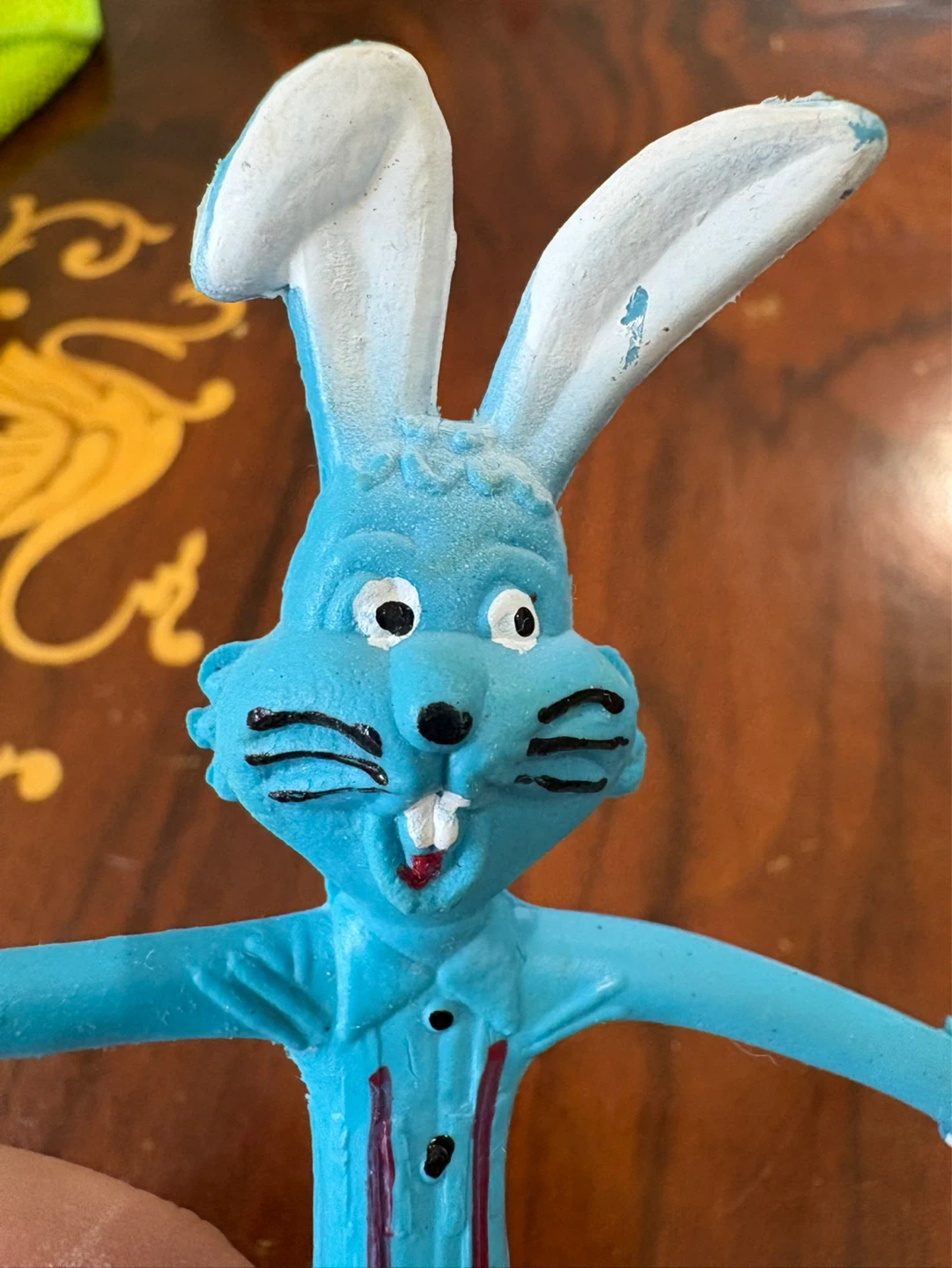 Blue Bendable Bunny Toy with Carrot - photo 4