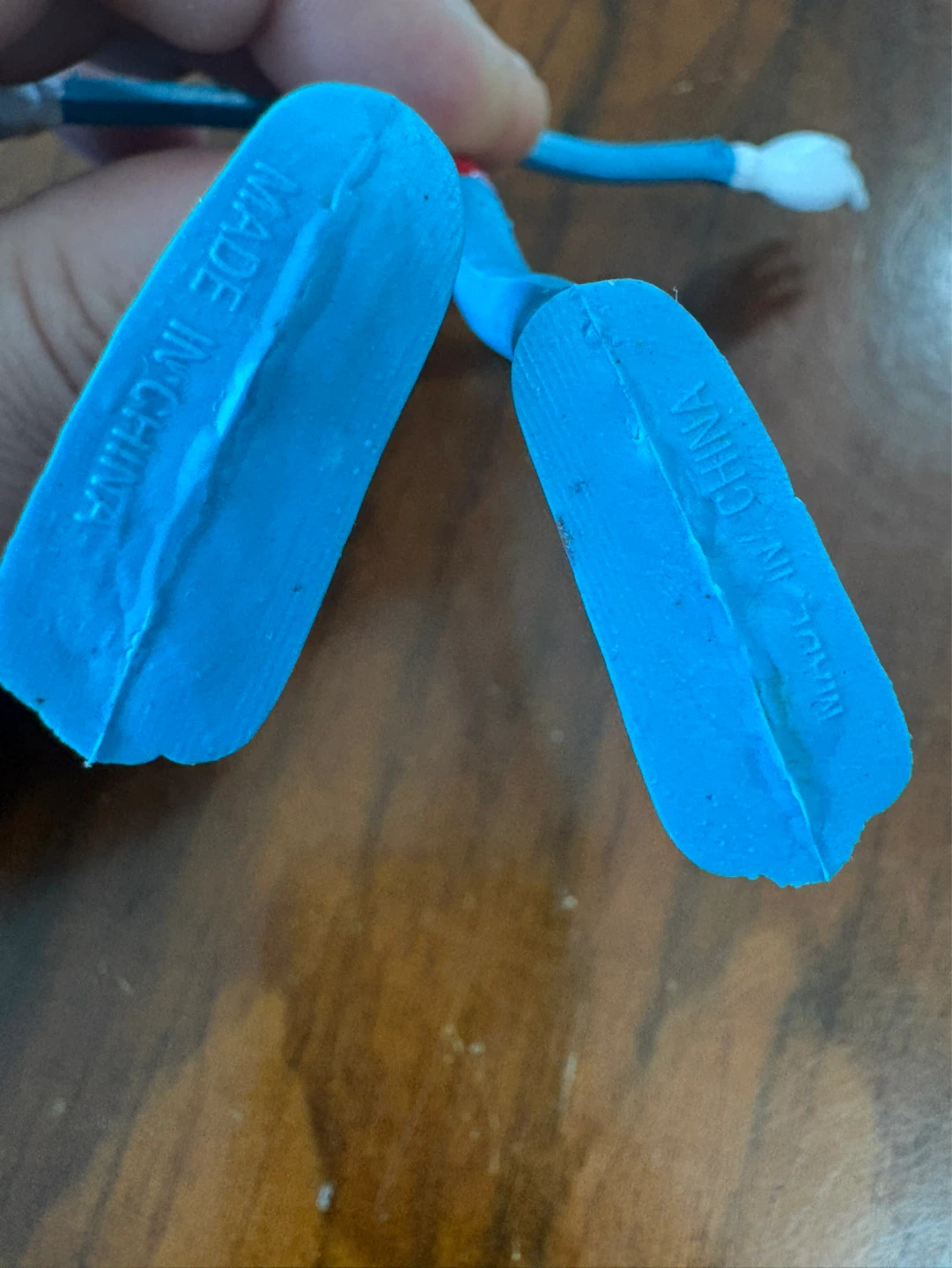 Blue Bendable Bunny Toy with Carrot - photo 3