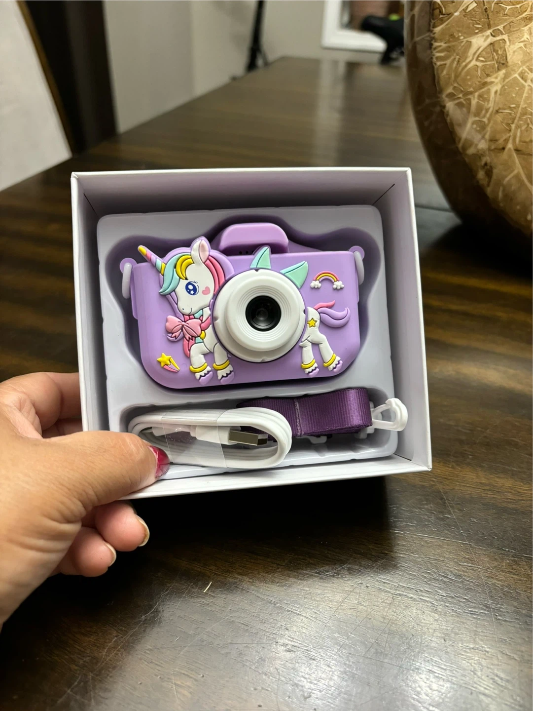 Kid's Purple Unicorn Digital Camera with USB Cable - photo 2