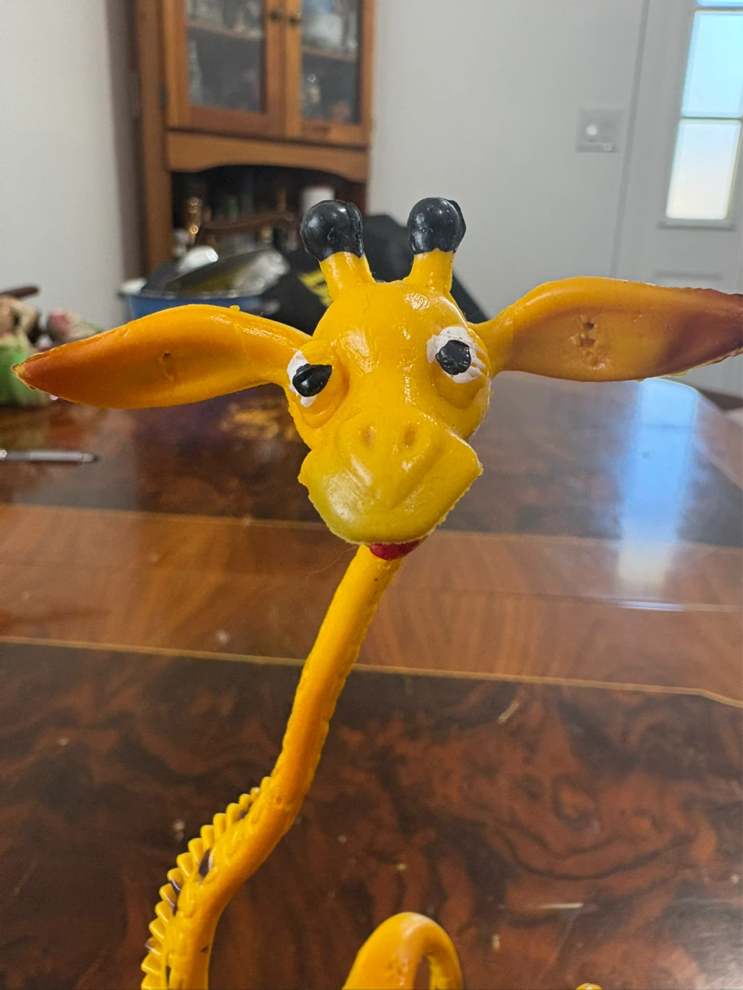 Vintage Bending Giraffe Pose-able Toy (Made in HK) - photo 3