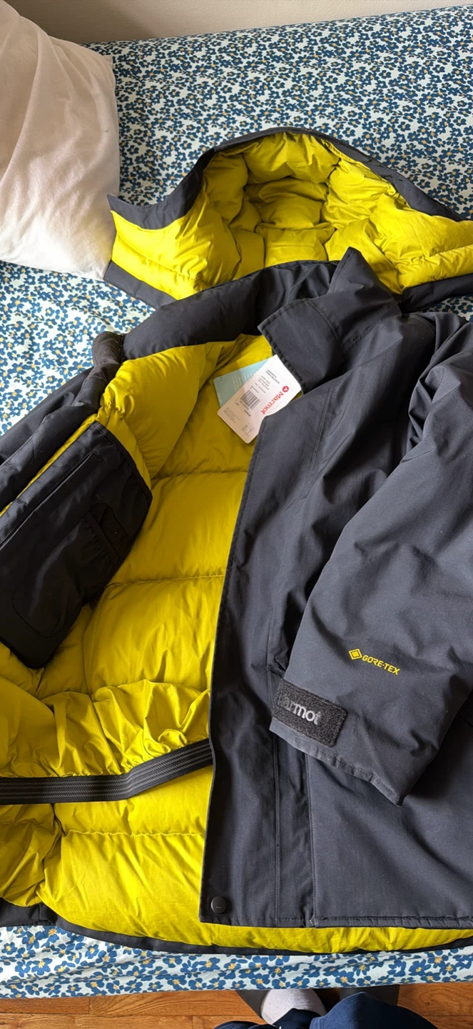 Marmot Mammoth Parka Jacket M/M Black/Citronelle GORE-TEX - photo 2