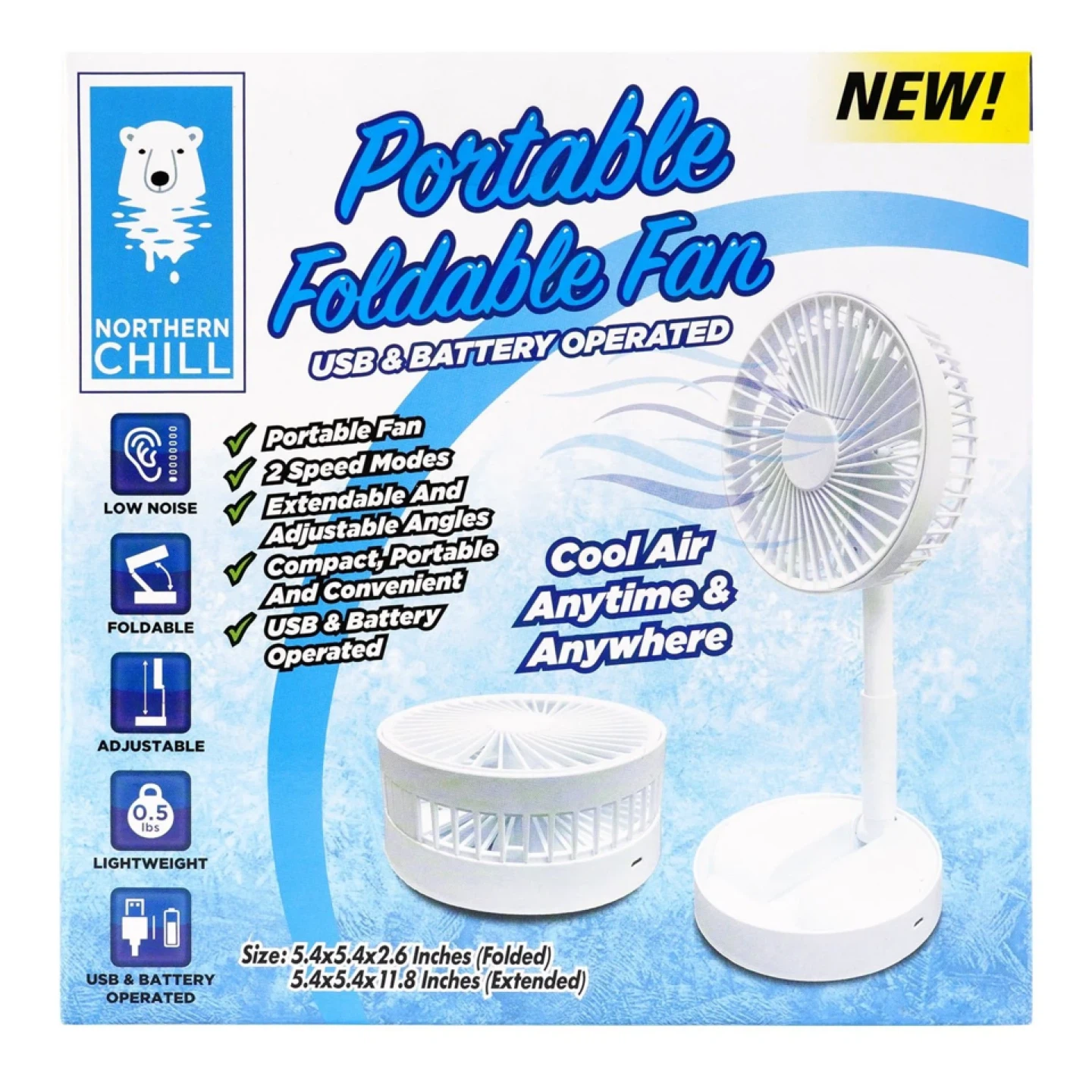 Northern Chill Portable Foldable Fan
