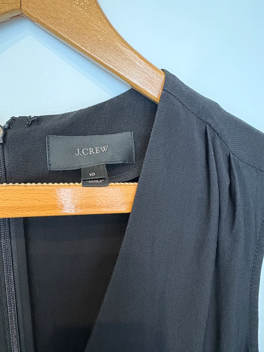 J. Crew Black Sleeveless V-Neck Jumpsuit Size 10