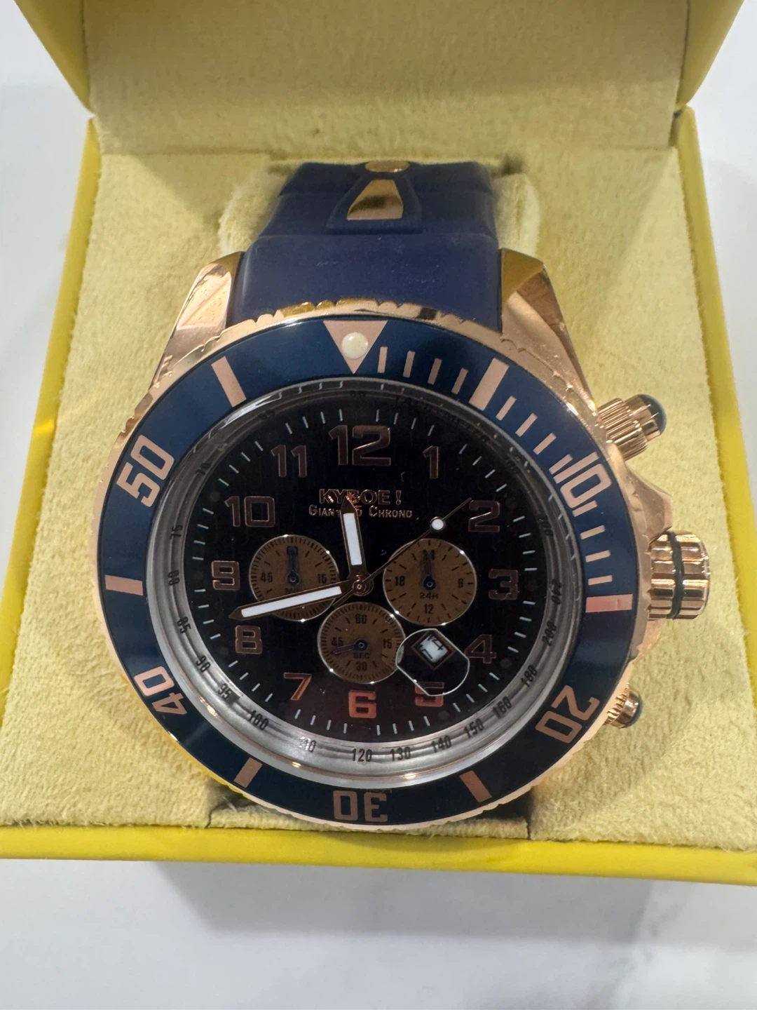 KYBOE! Giant Chrono Rose Gold Watch - photo 3
