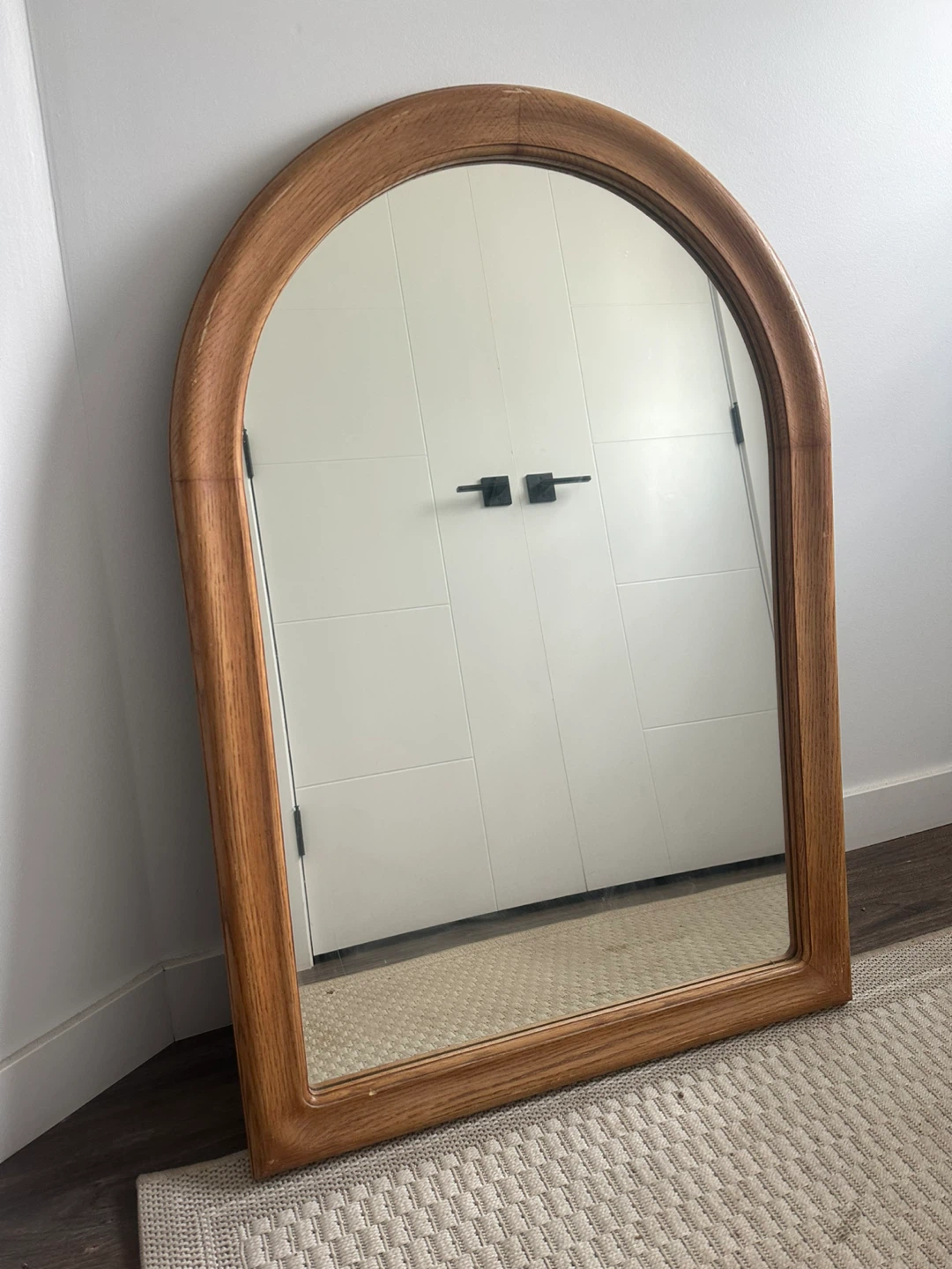 Arched Wood Mirror