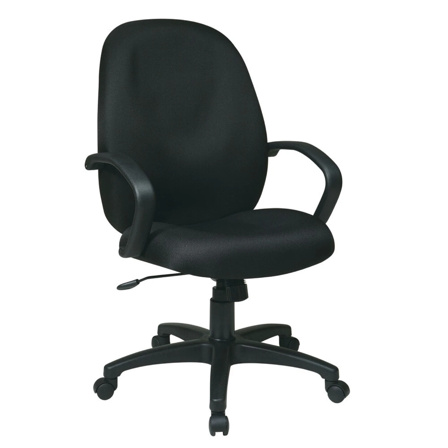 Black Office Chair with Wheels