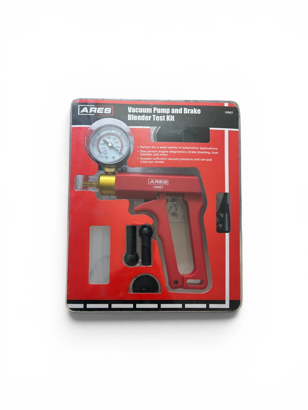 ARES Vacuum Pump and Brake Bleeder Test Kit