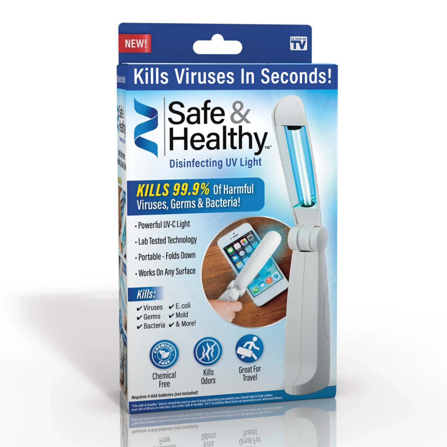Safe & Healthy Disinfecting UV Light Wand