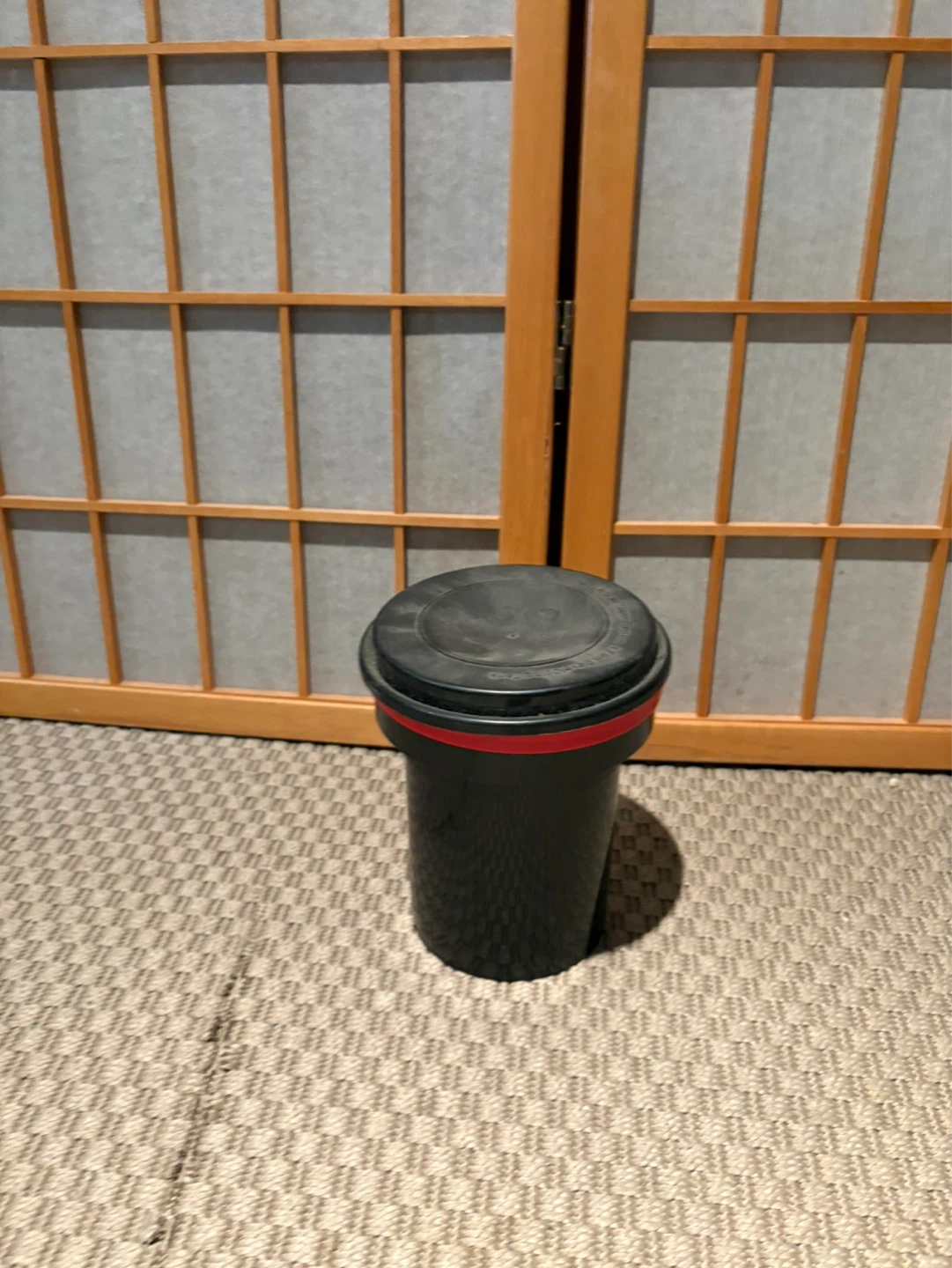 Black plastic film developing tank
