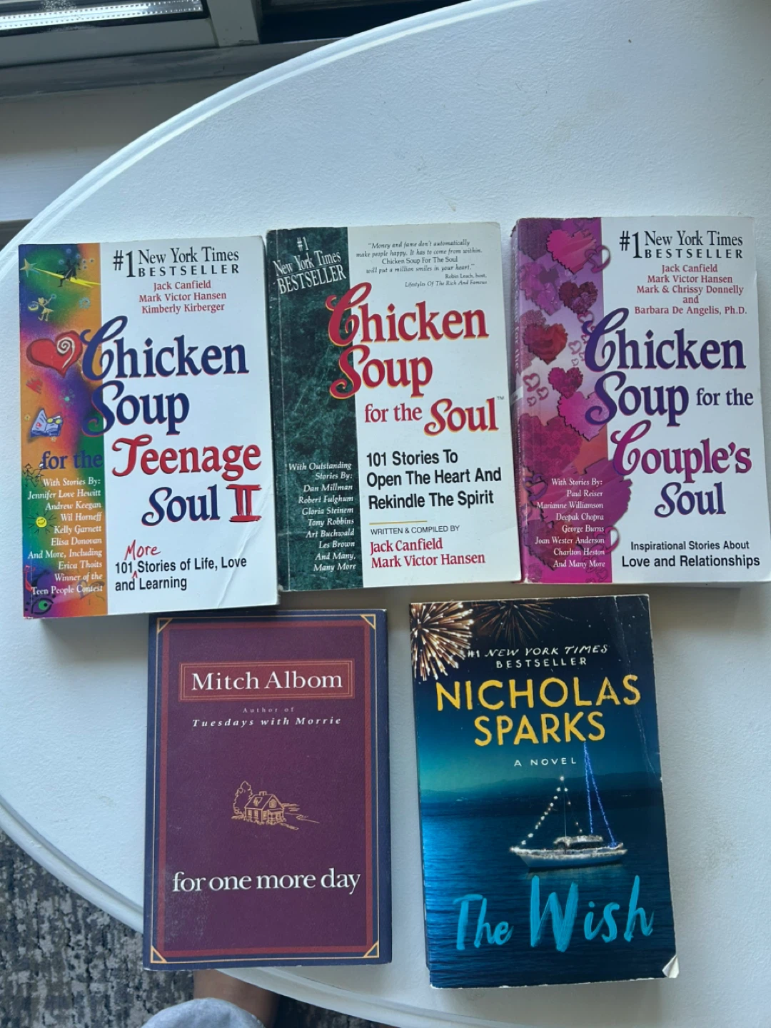 Lot of 5 Books:Nicholas Sparks