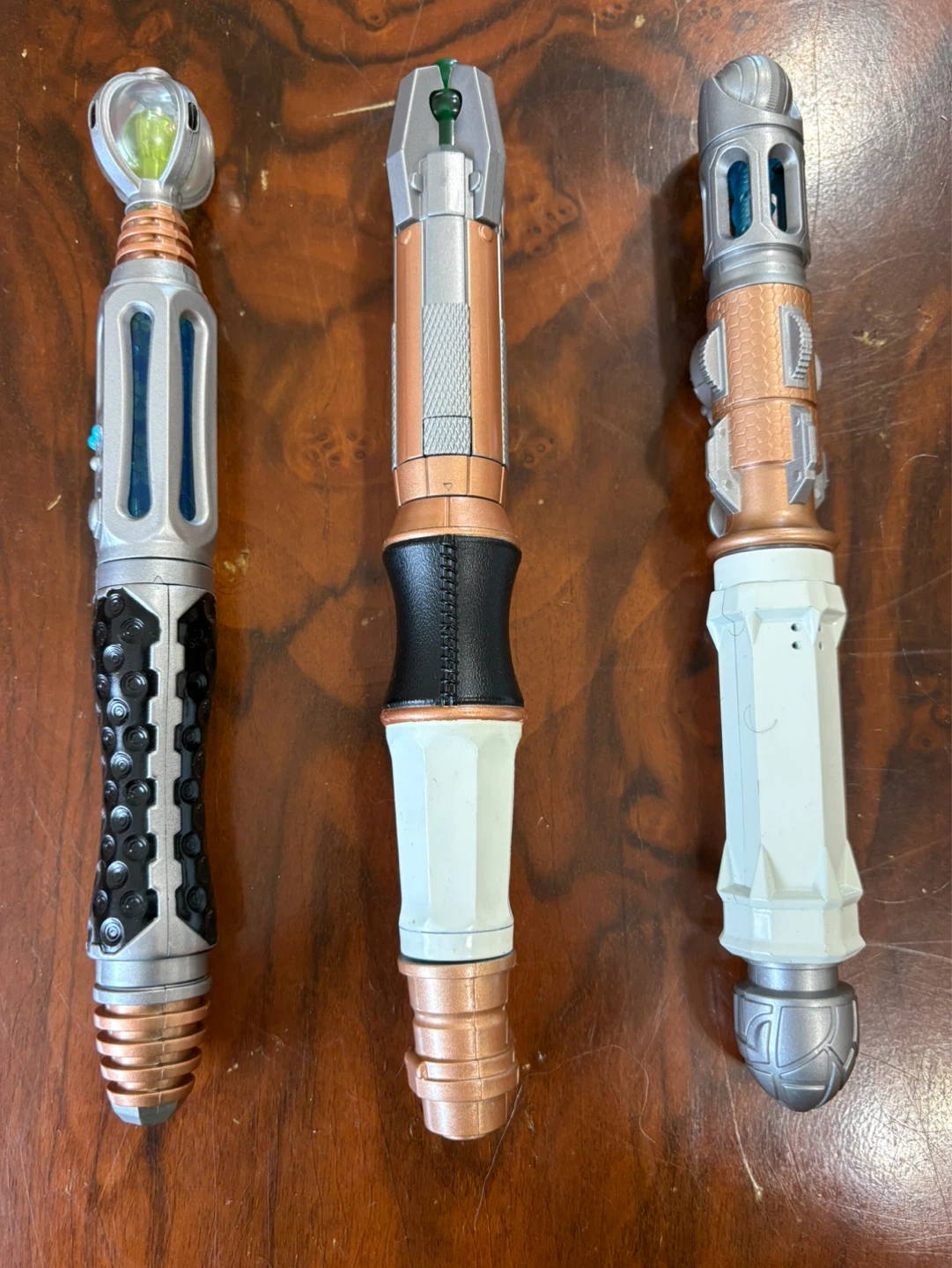 Lot of 3 Toy Sonic Screwdrivers