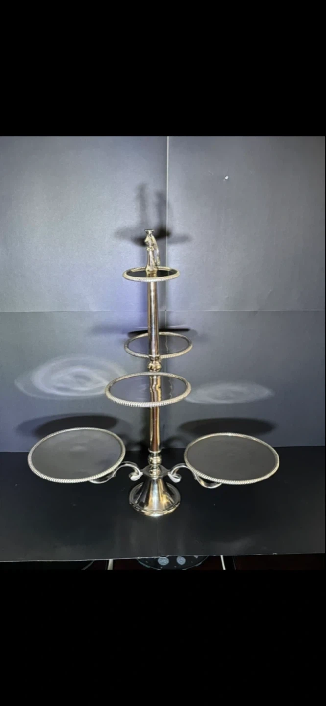 Silver Color Tiered Serving Stand - photo 2