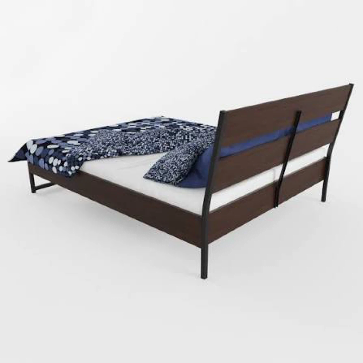 IKEA TRYSLIL Queen Bed Frame - Dark Brown - photo 3