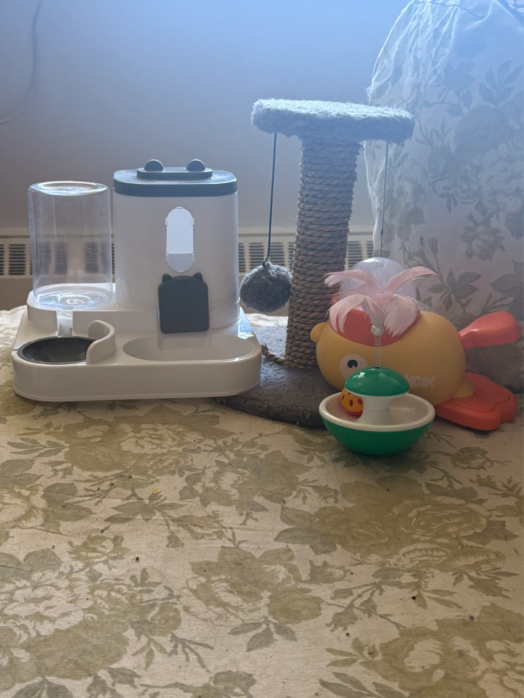 Automatic Pet Feeder and Water Dispenser Set