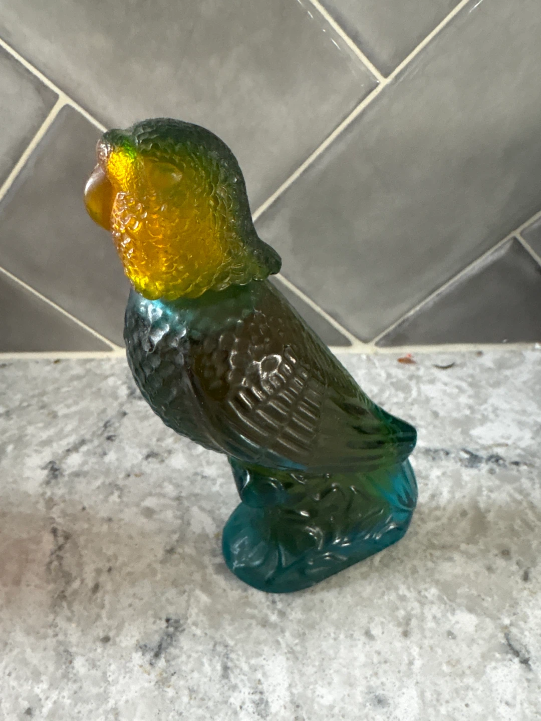 Set of 4 Vintage Glass Bird Figurines - photo 3