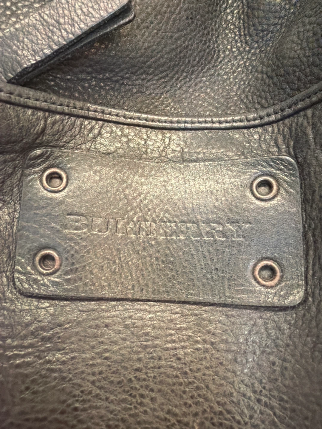 Burberry Black Leather Shoulder Bag