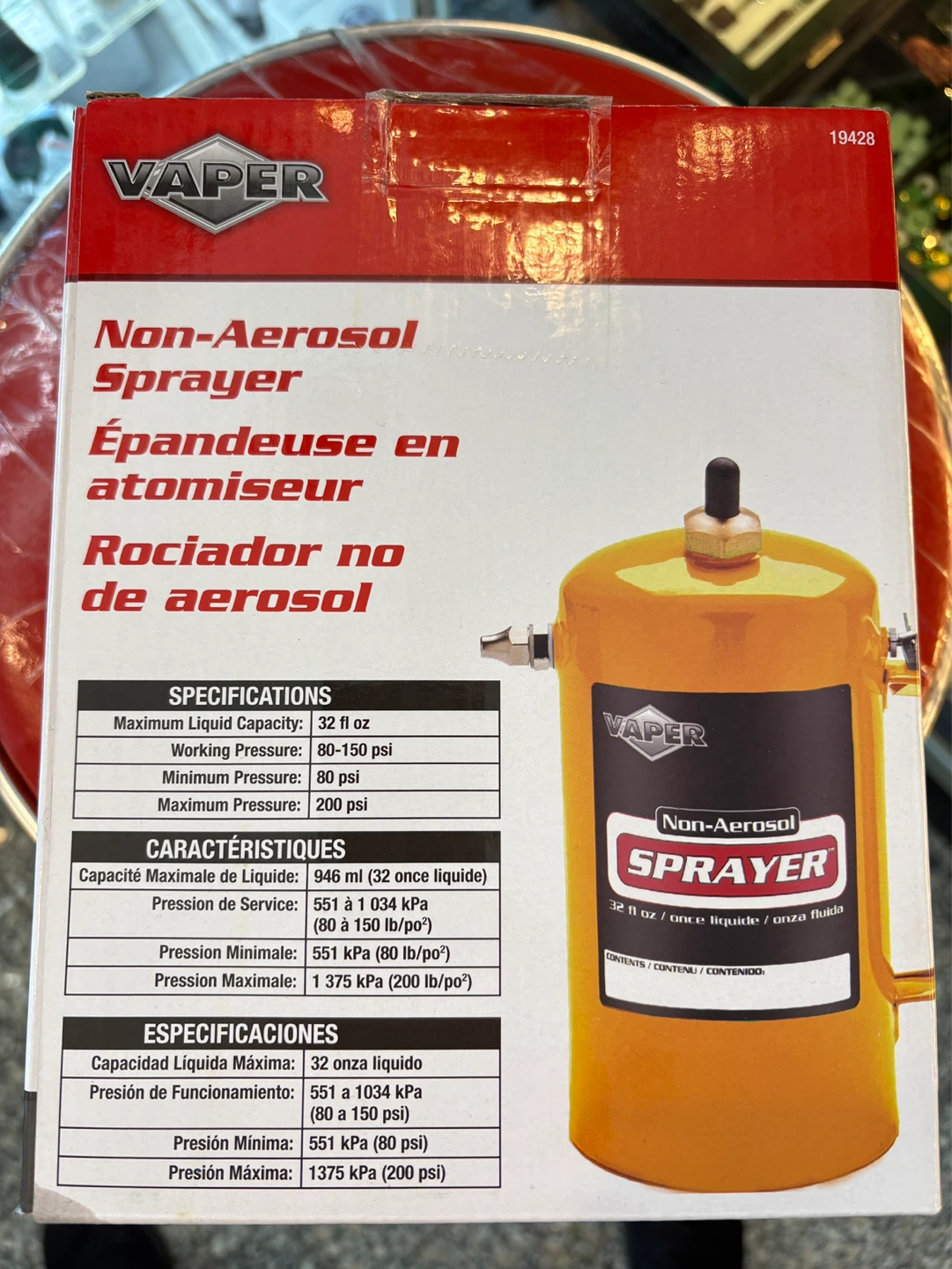 Vaper Non-Aerosol Sprayer 32 fl oz