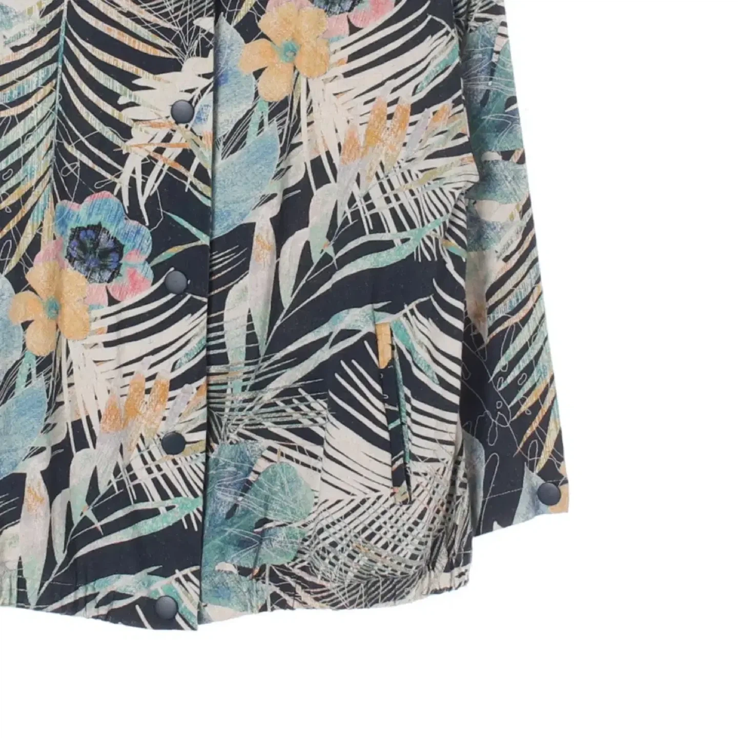 Zara Jacket Women’s Tropical Print Linen Blend Jacket - photo 2