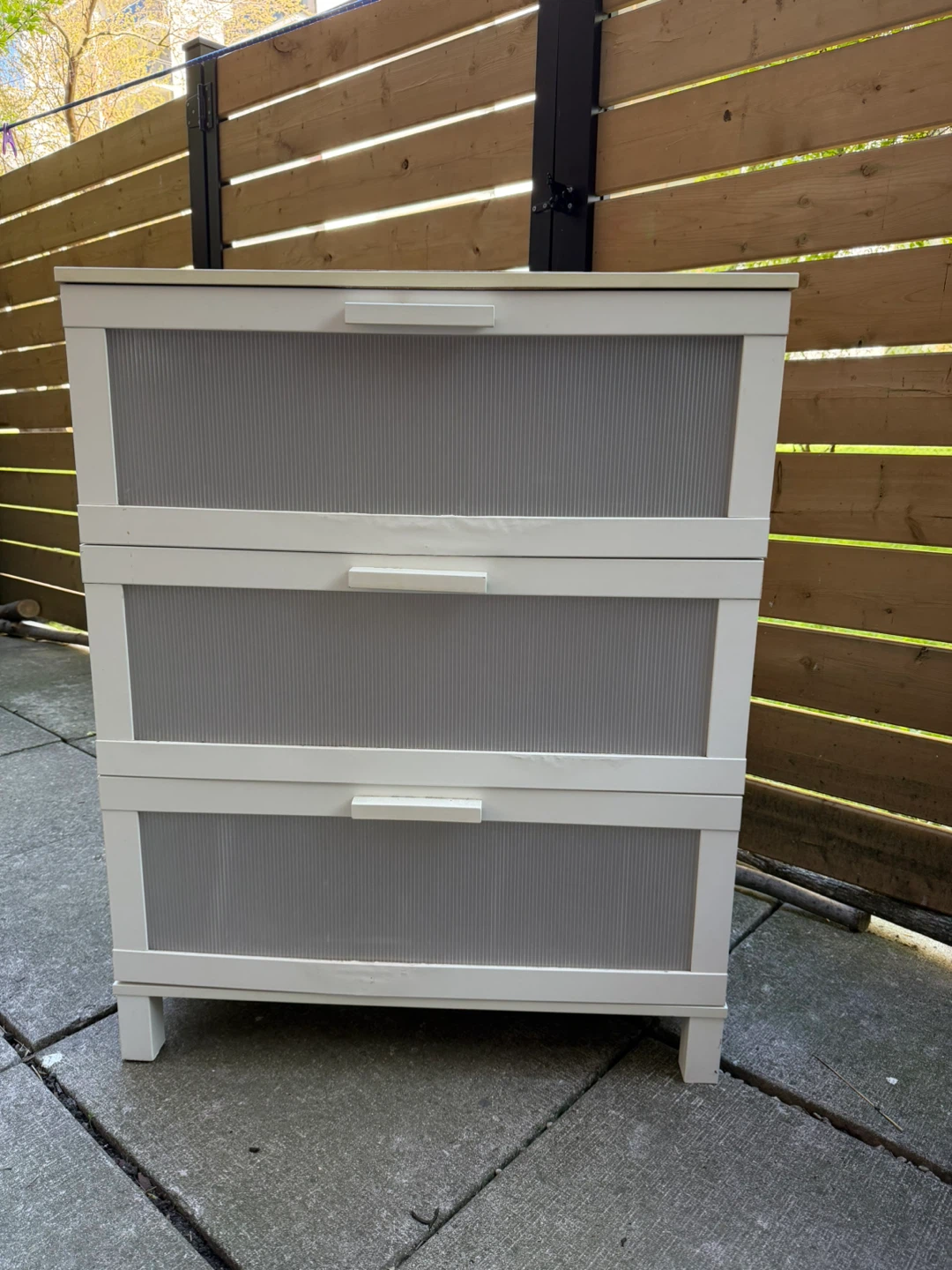 White 3-Drawer Storage Unit