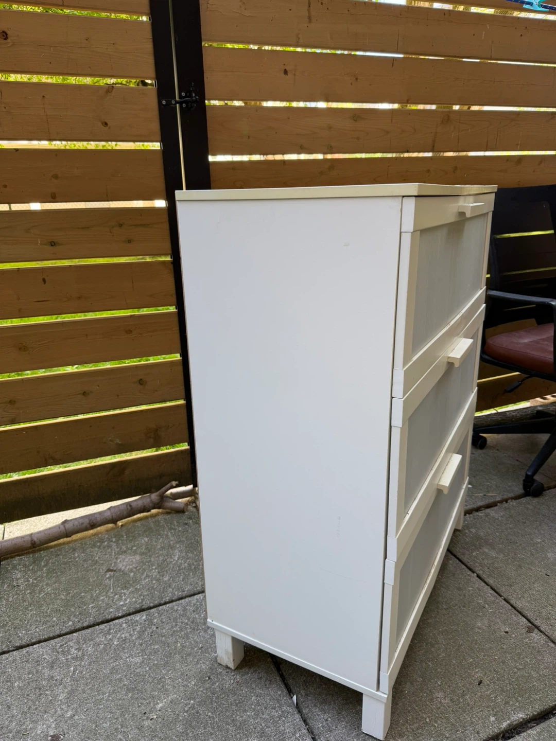 White 3-Drawer Storage Unit - photo 2