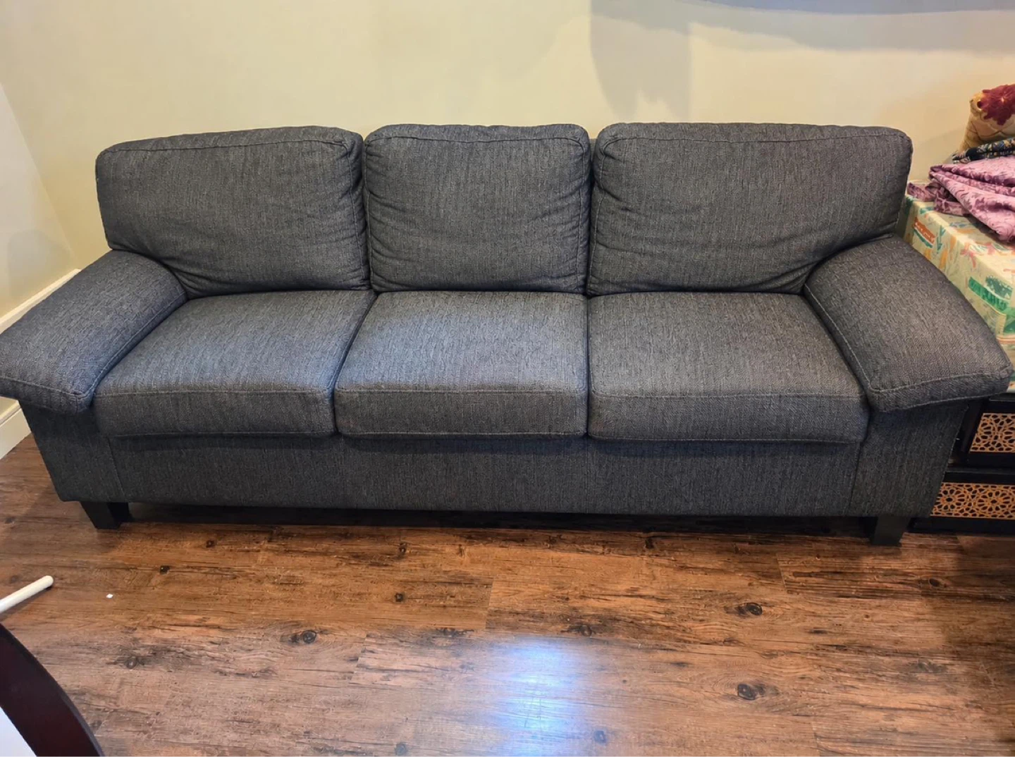 Delivery Available Grey 3-Seater Sofa