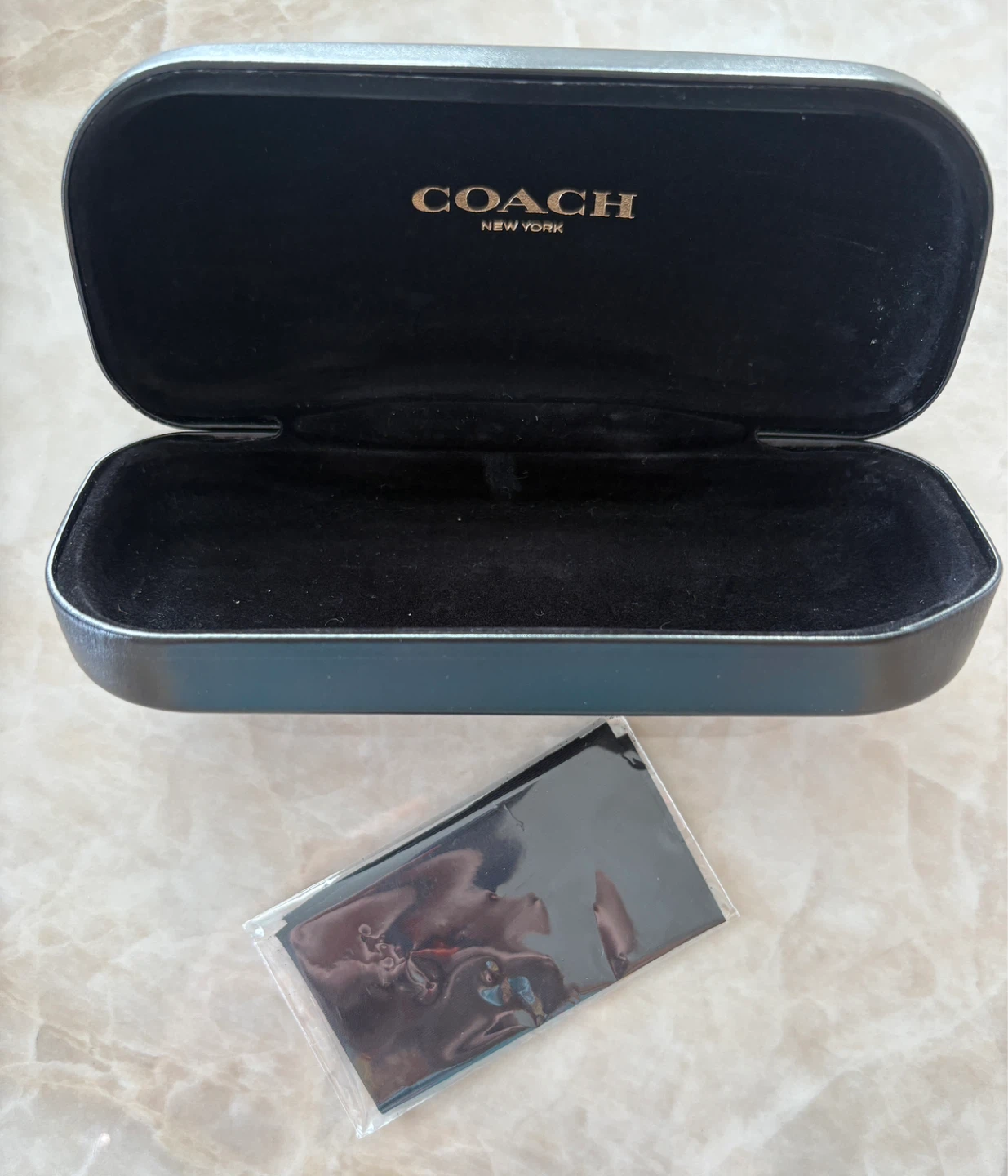 Coach Eyeglass Case with Cleaning Cloth