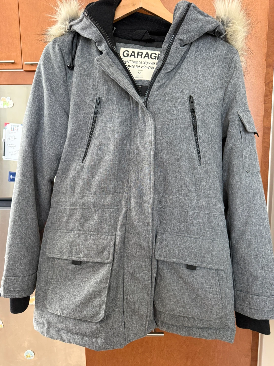 GARAGE Grey Parka Jacket S/P