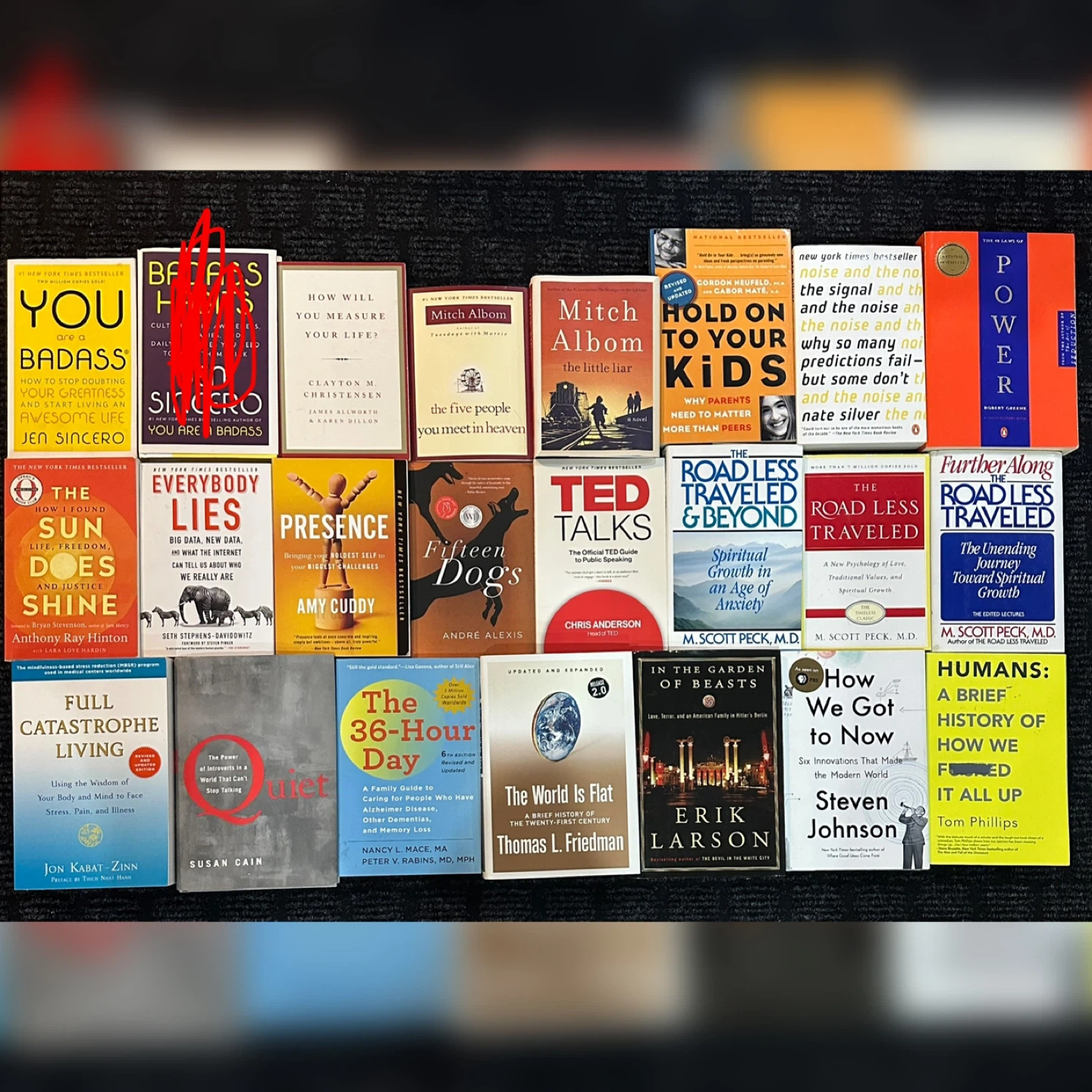 48 laws of power, you are bada**, The road less traveled,..