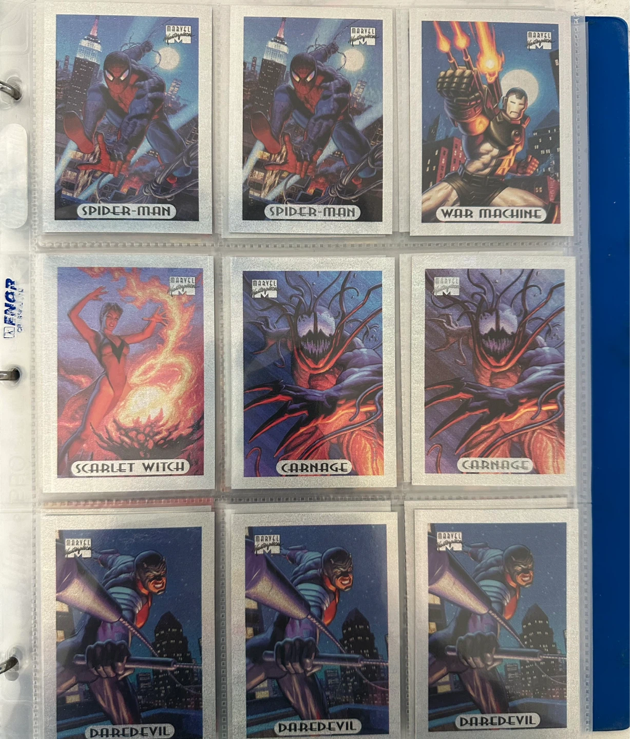 1994 Marvel Masterpieces Limited Holifoil Cards