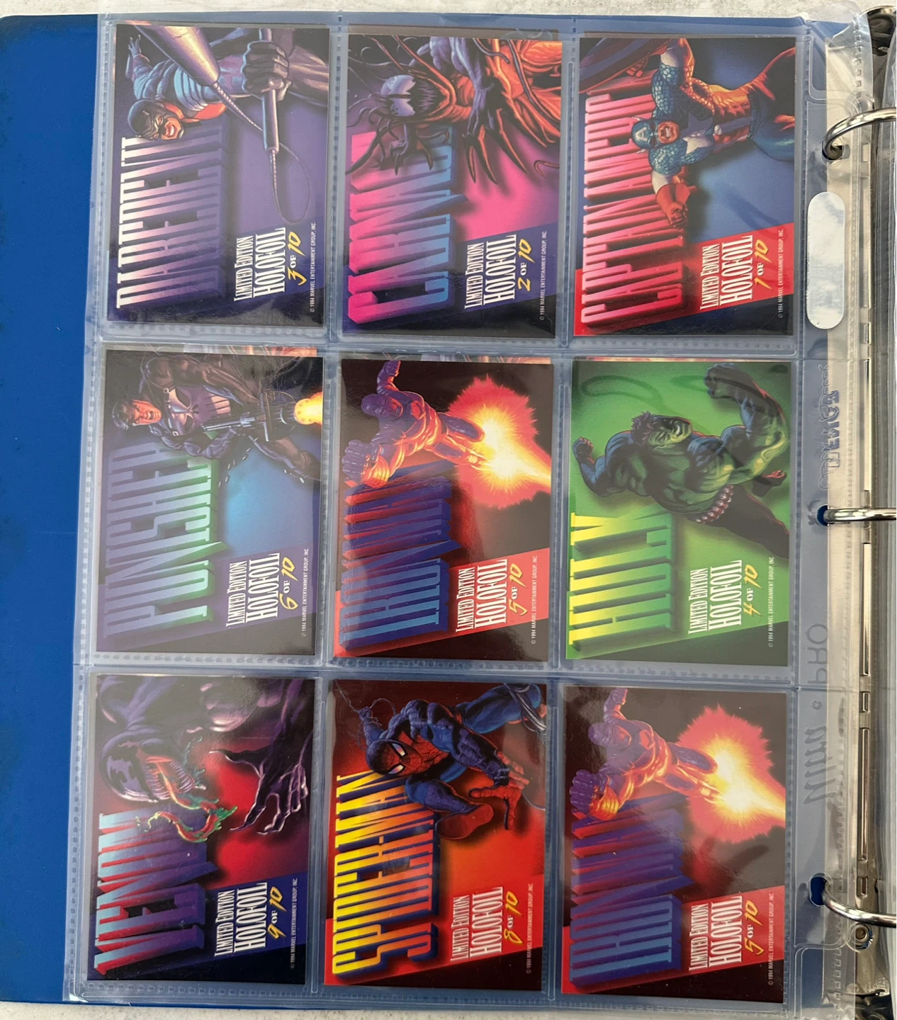 1994 Marvel Masterpieces Limited Holifoil Cards - photo 5