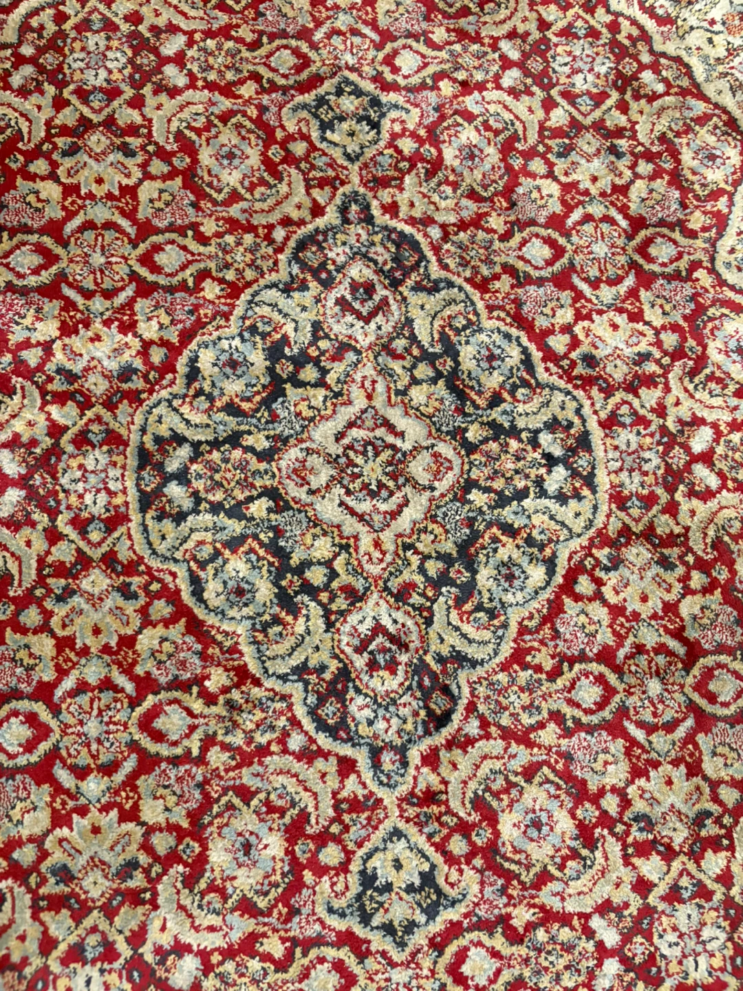 Persian Style Area Rug - Red and Cream - photo 2
