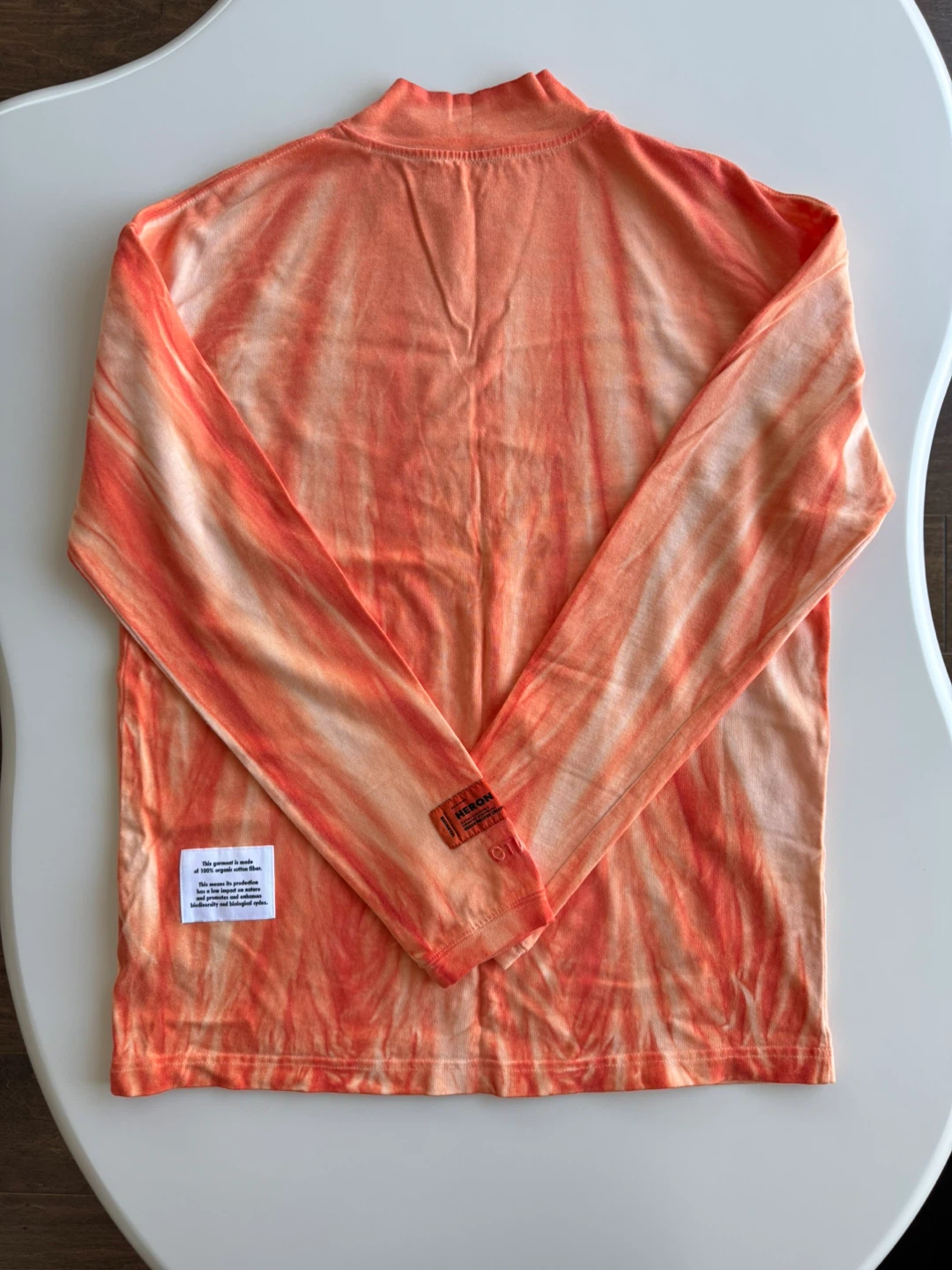 Heron Preston Tie-Dye Mock Neck Long Sleeve Shirt XXS - photo 2