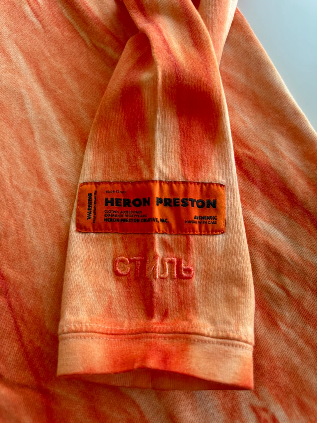 Heron Preston Tie-Dye Mock Neck Long Sleeve Shirt XXS - photo 3