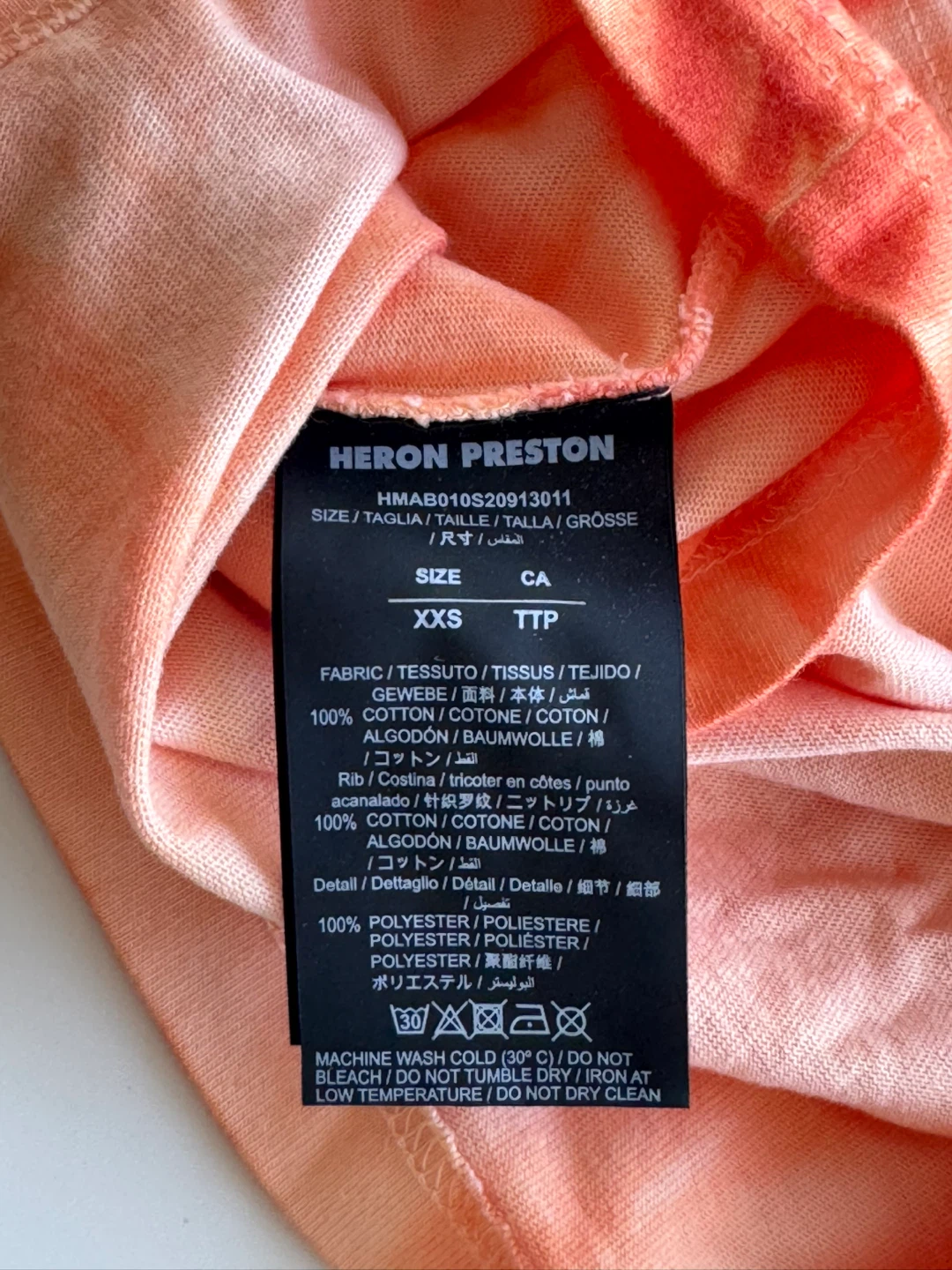 Heron Preston Tie-Dye Mock Neck Long Sleeve Shirt XXS - photo 4