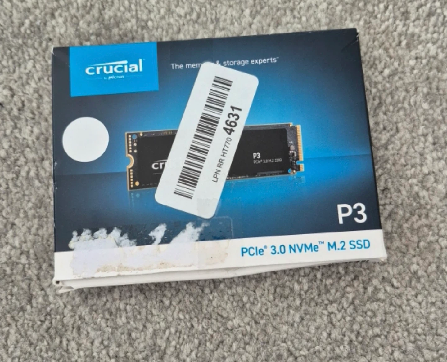 Crucial P3 PCIe 3.0 NVMe M.2 SSD