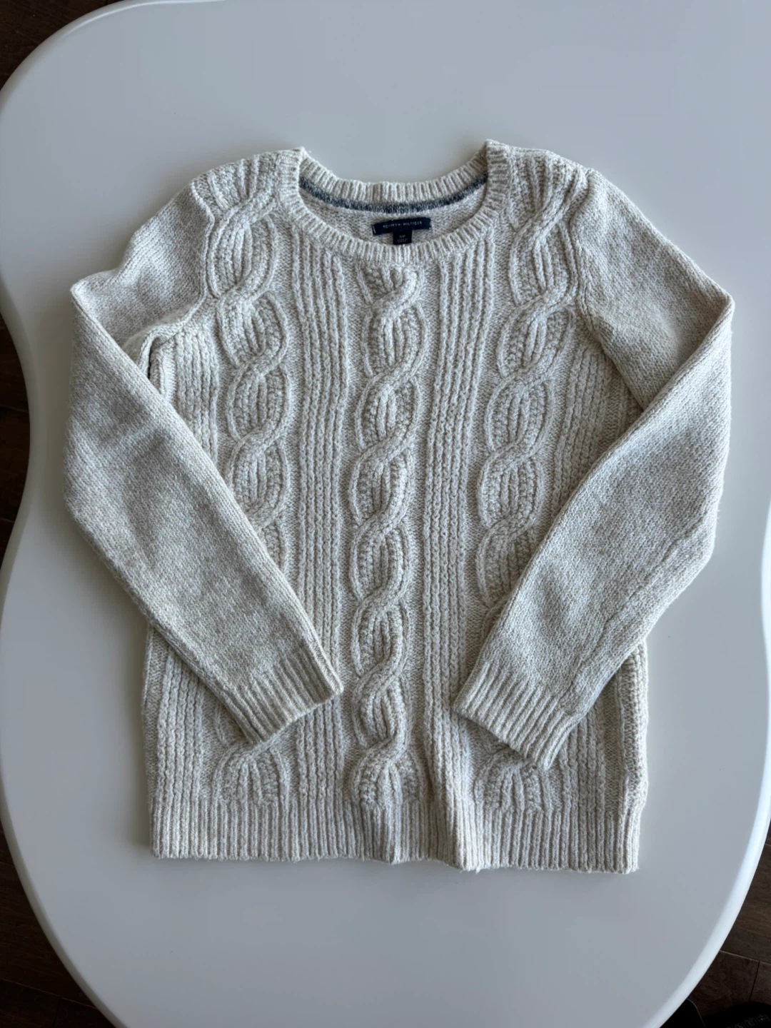 Tommy Hilfiger Cable Knit Sweater - Cream
