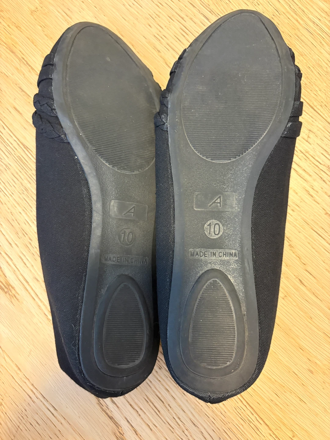 Ardene Black Ballet Flats Size 10 - photo 3