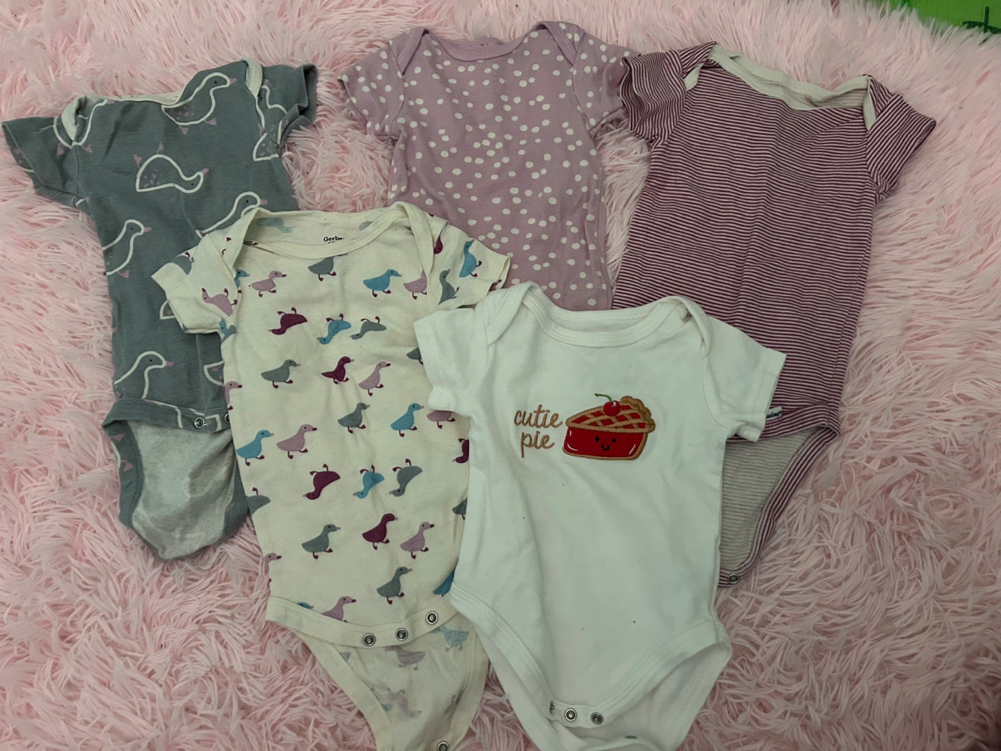 Gerber Baby Bodysuits - 5 Pack