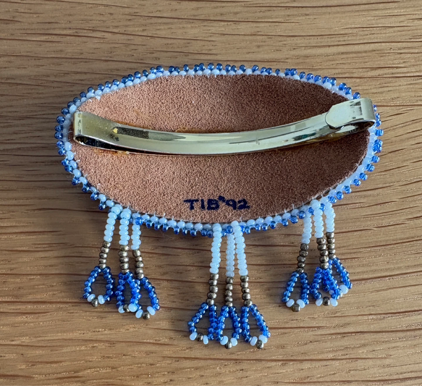 Handmade Beaded Barrette Cree Artist - photo 2