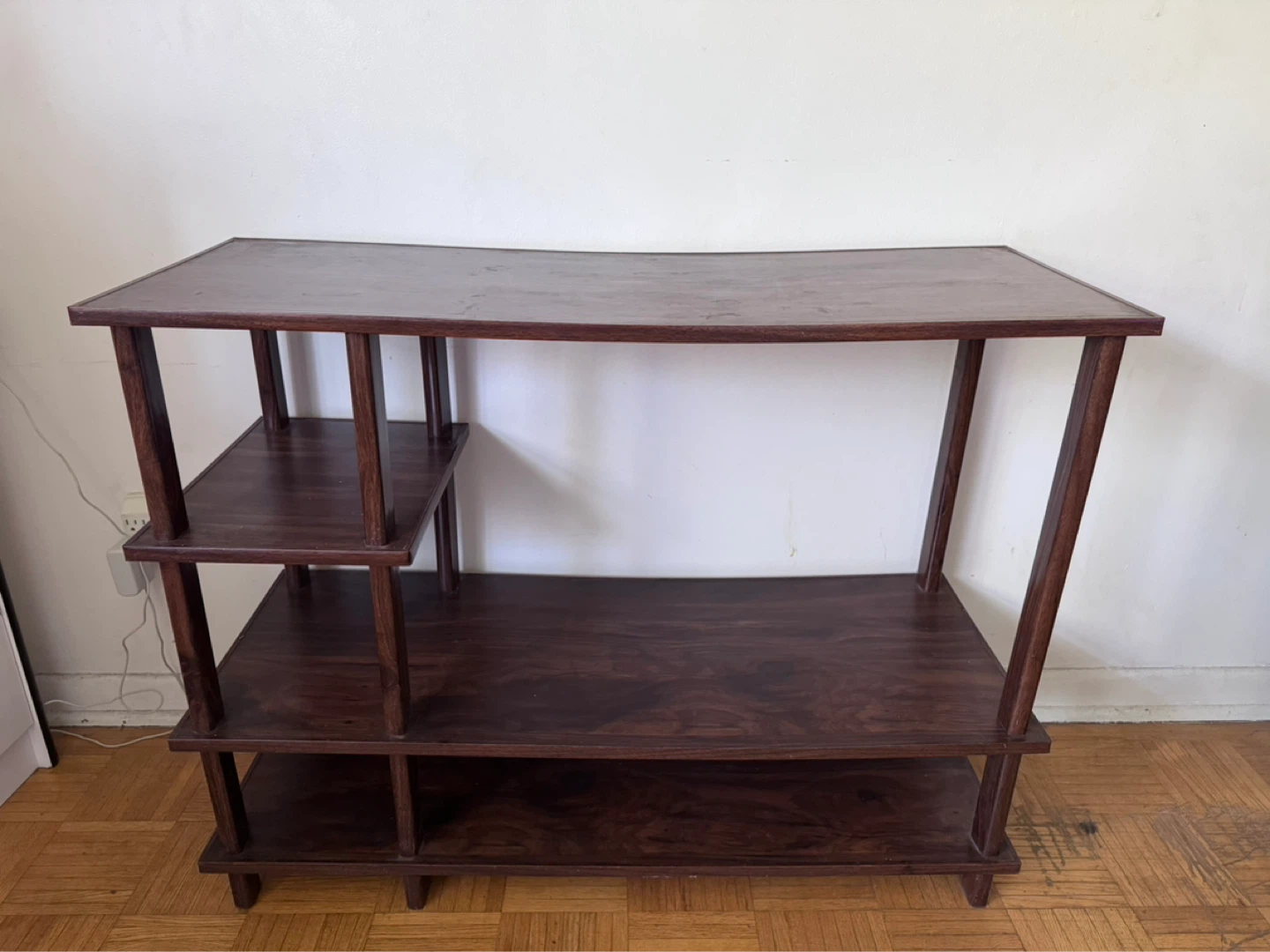 Dark Wood Display Shelf