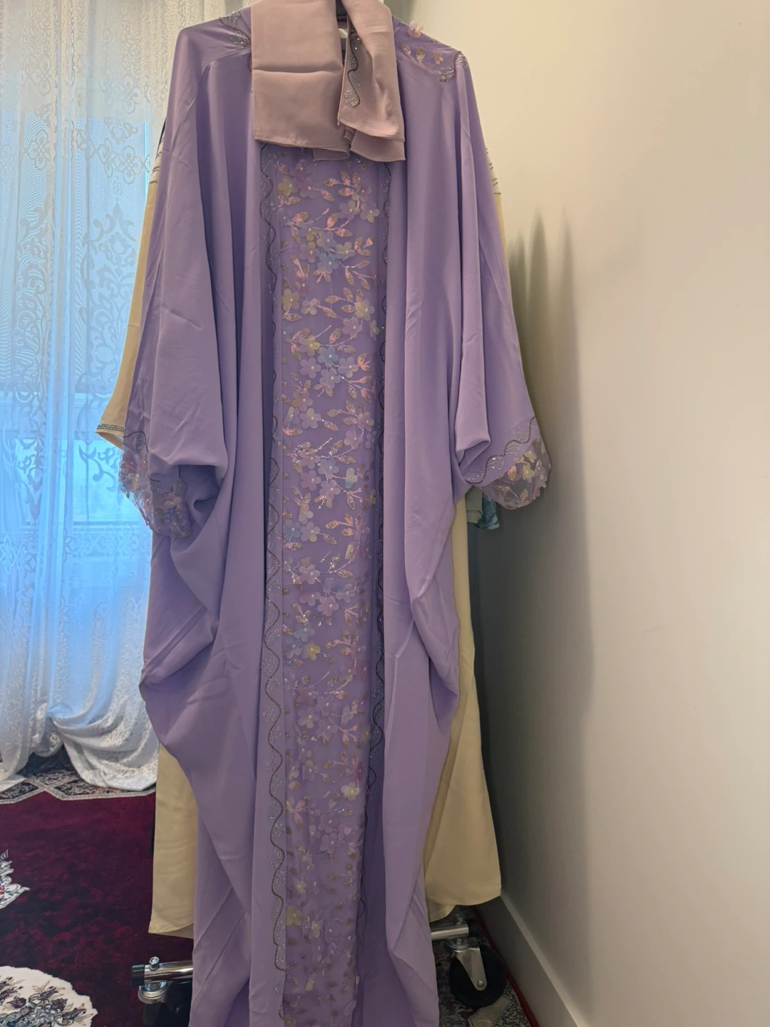 Women's Abaya Dress with Scarf - photo 4