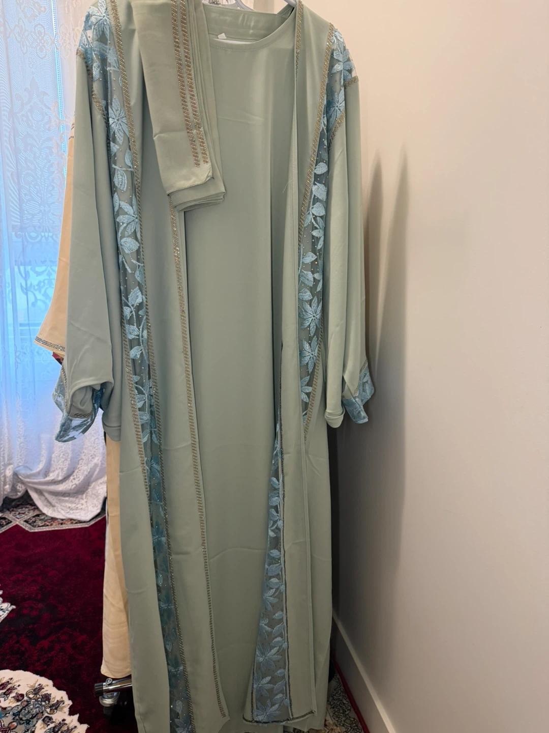 Women's Abaya Dress with Scarf - photo 3