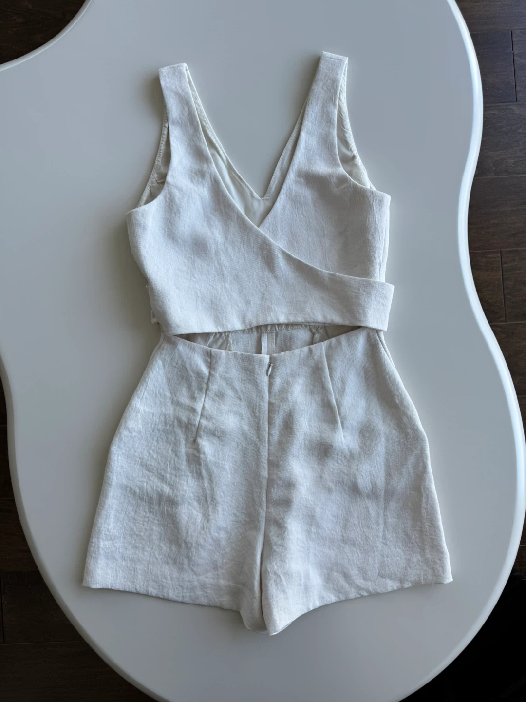 Wilfred White Linen Blend Romper - Size 0