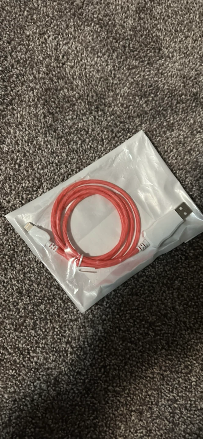 iPhone Charging Cable - Blue & pink