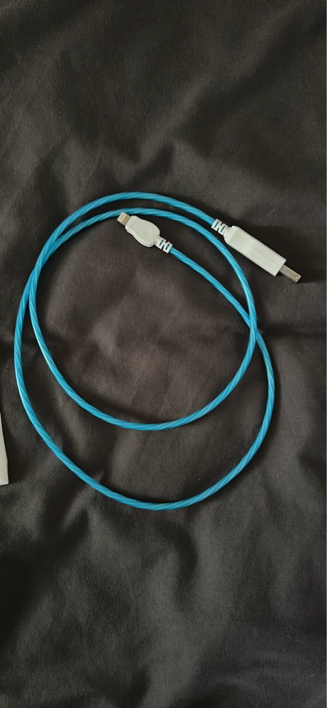 iPhone Charging Cable - Blue & pink - photo 3