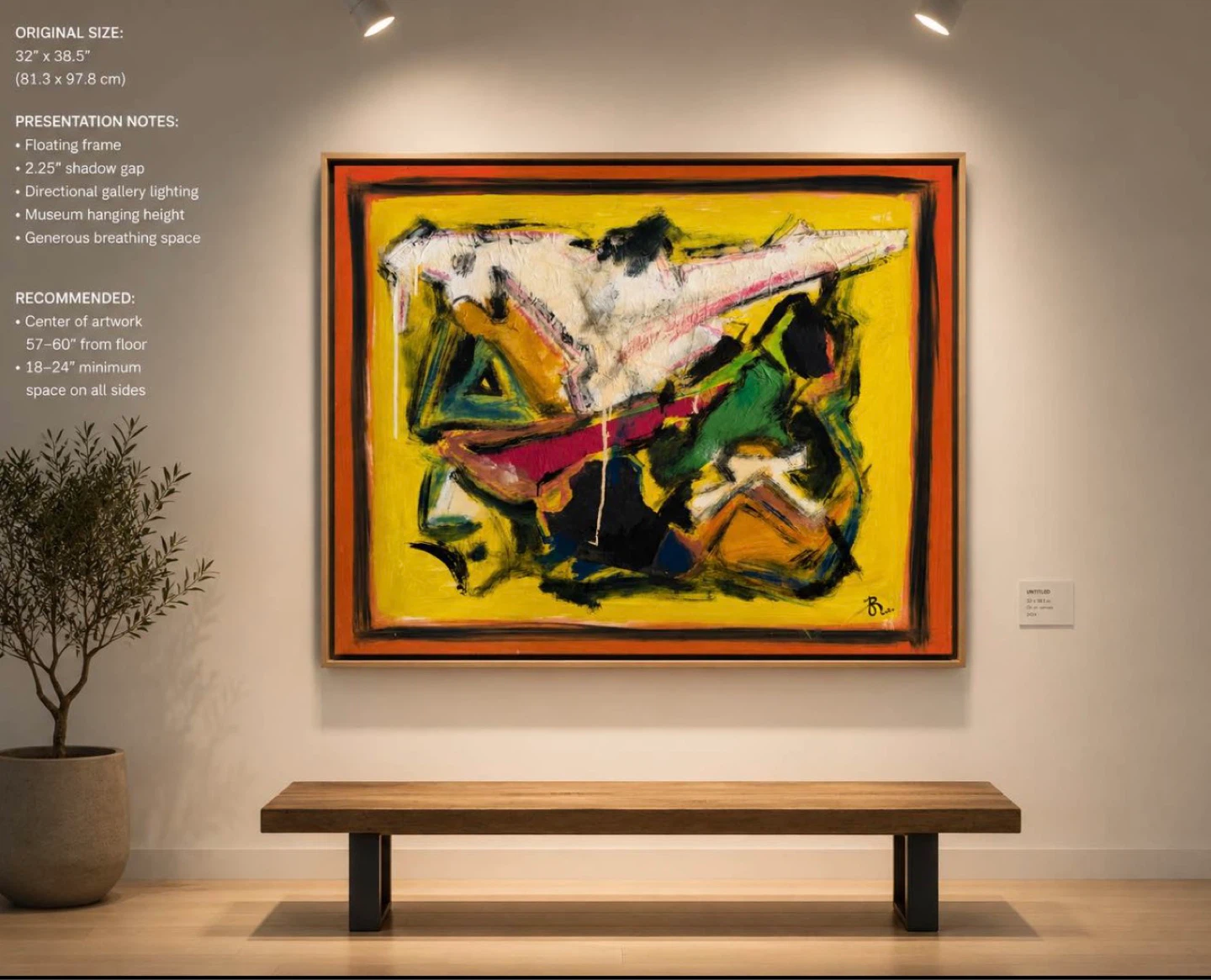 Retne "Loom" Abstract Expressionism Oil Painting