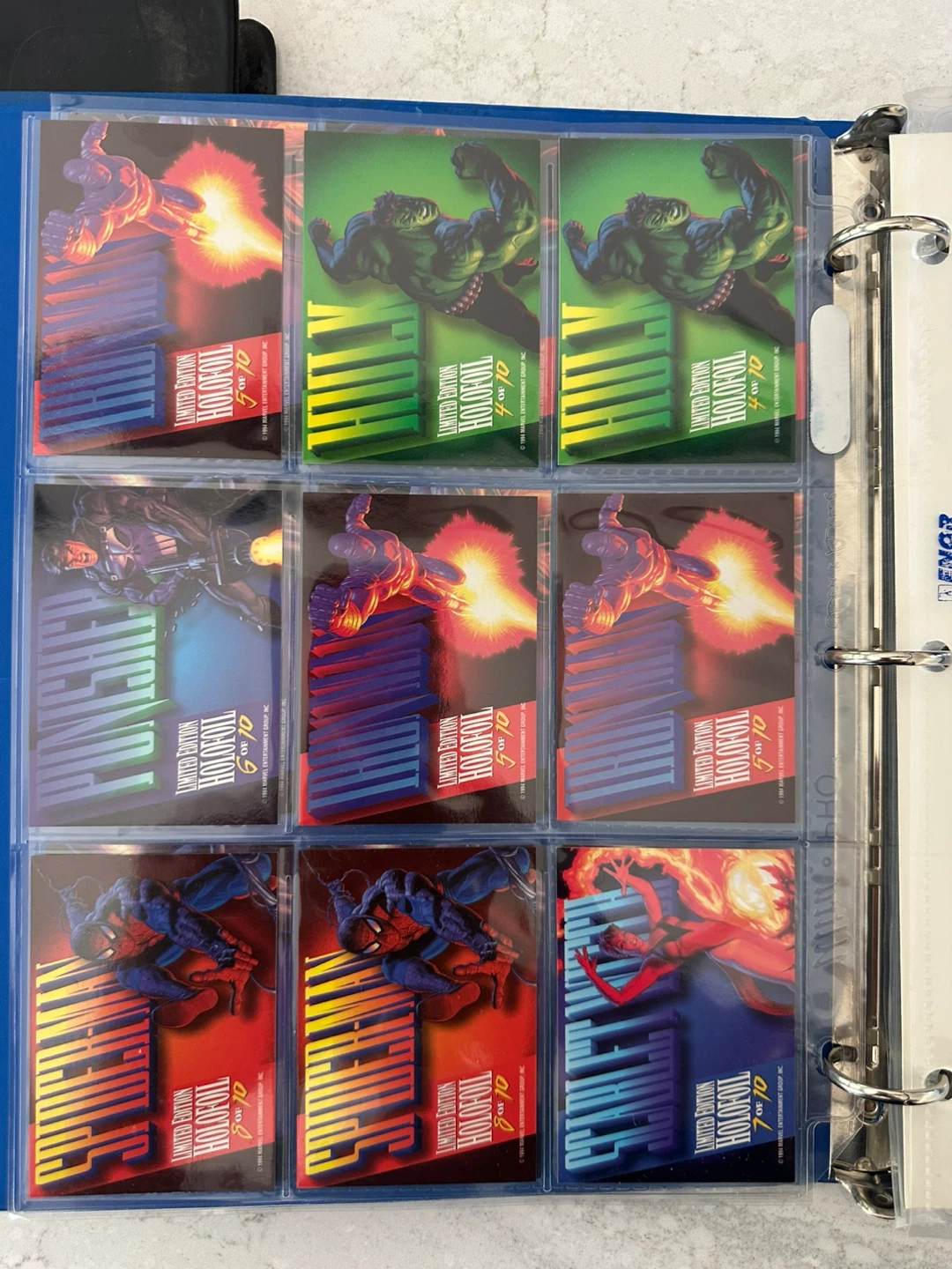 1994 Complete Marvel Masterpieces Silver Holifoils Set - photo 4